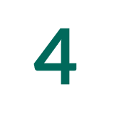 chiffre 4 blanc